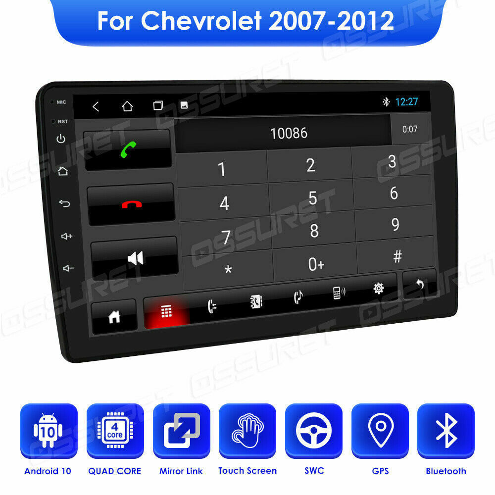 For 2009-2012 Chevrolet Silverado Wifi Carplay Android 13.0 Stereo Radio GPS Nav