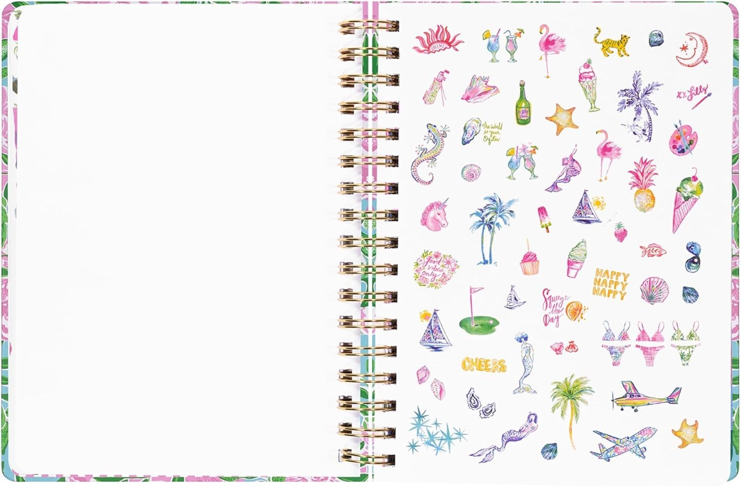 Lilly Pulitzer 17 Mo Jumbo Daily Planner Aug 25 - Dec 26 Weekly Monthly Agenda
