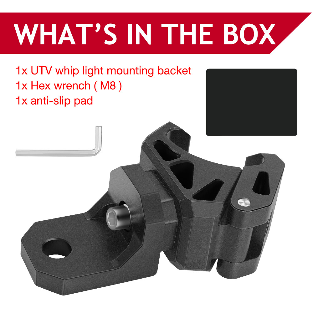 For CFMOTO UFORCE 600 1000 UTV Whip Light Mount Clamp Bracket Pro-fit Cage 1PC