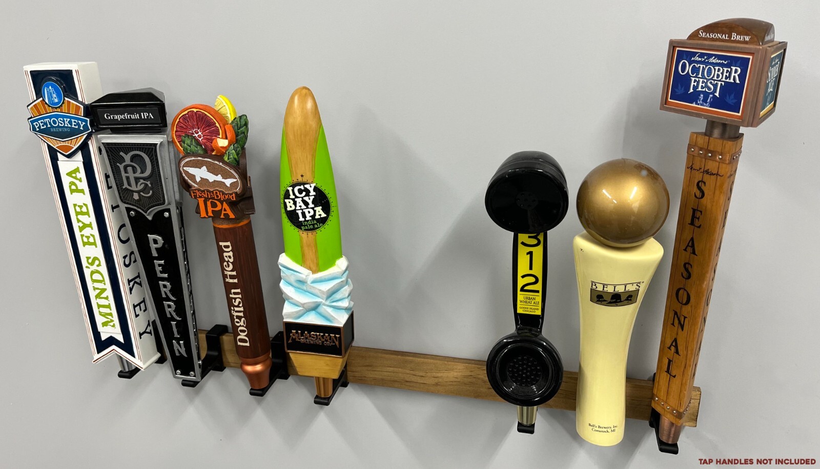 Tap Handle Wall Display (Cleat) - 18", 24" or 36" Long