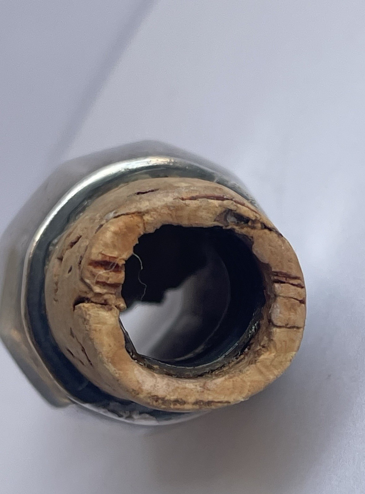 ATQ VTG German Alpacca Hoka Deco Silver Plated Liquor Pourer Counter Balanced