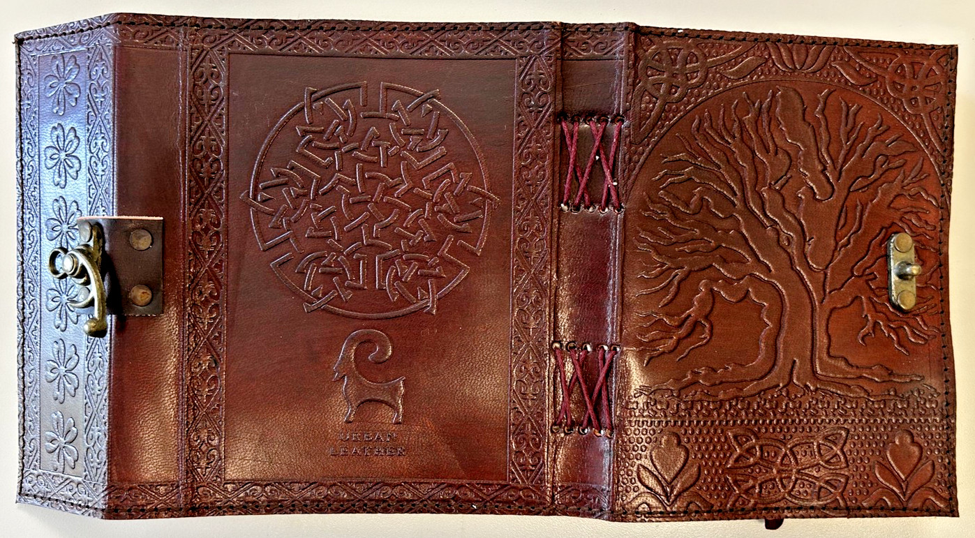 Handcrafted Genuine Leather Bound Journal Tree of Life Matt Paper 110 Page