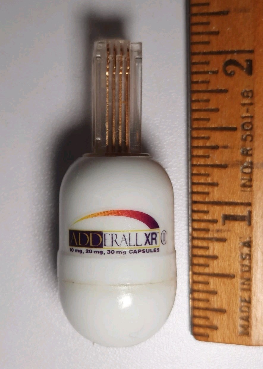 Rare Adderall XR Phone Cord Detangler spinner Miniature Collectable Drug Rep