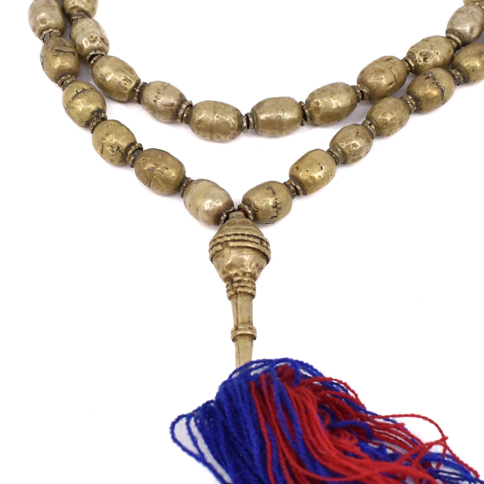 Silver Prayer Beads with Tassel Ethiopia