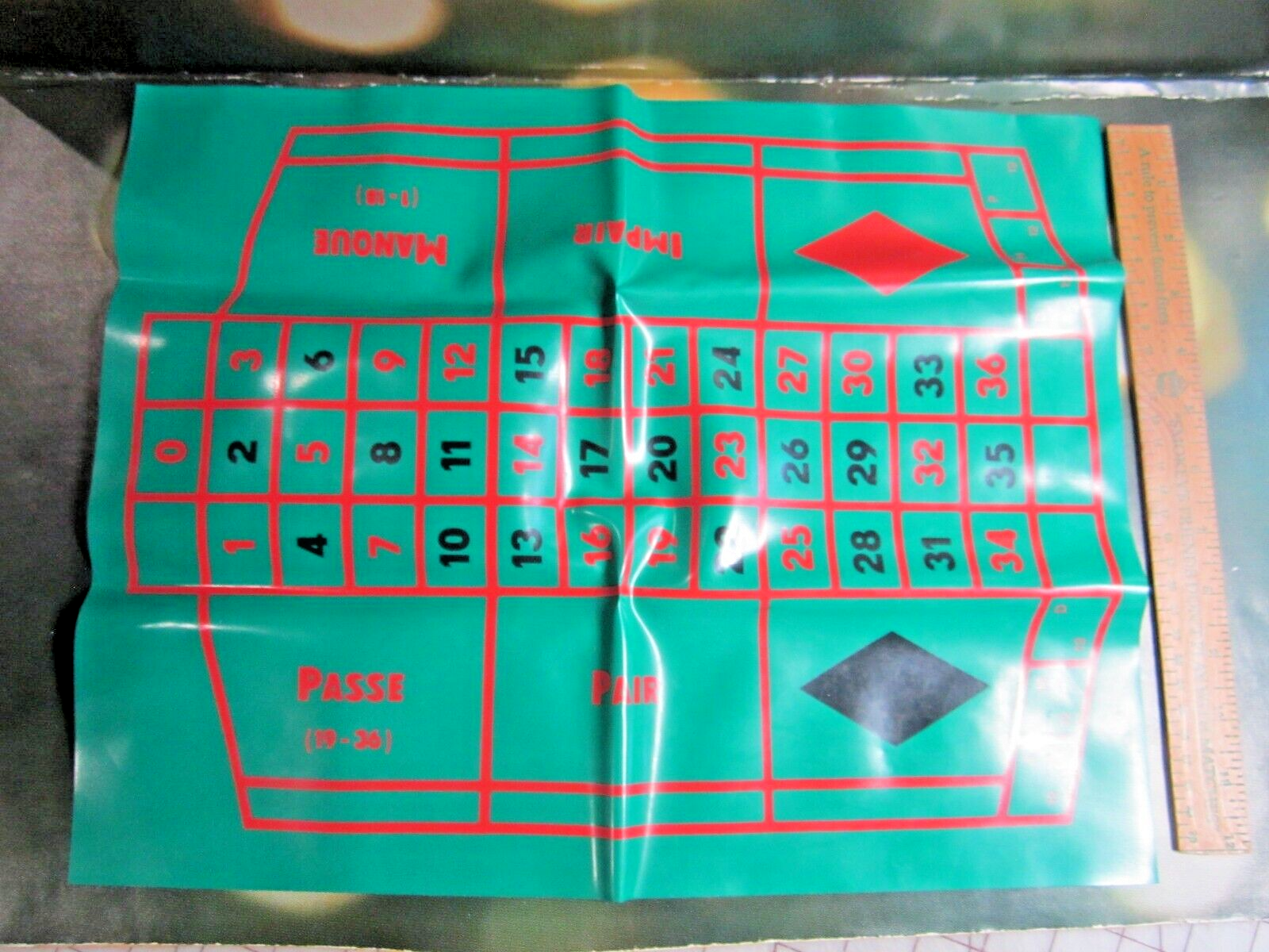 Vintage Roulette 1940s German Game Missing Part original chips box WORKS