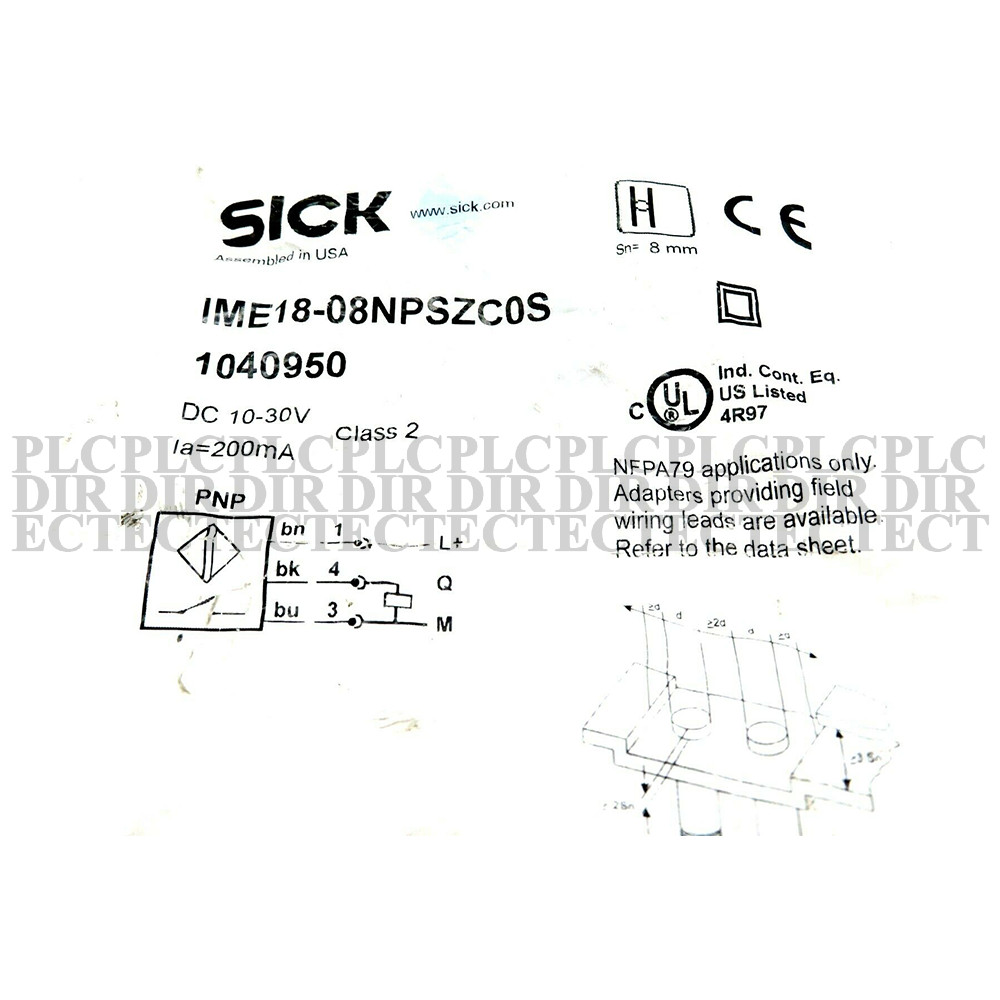 New SICK IME18-08NPSZC0S Inductive Proximity Sensor