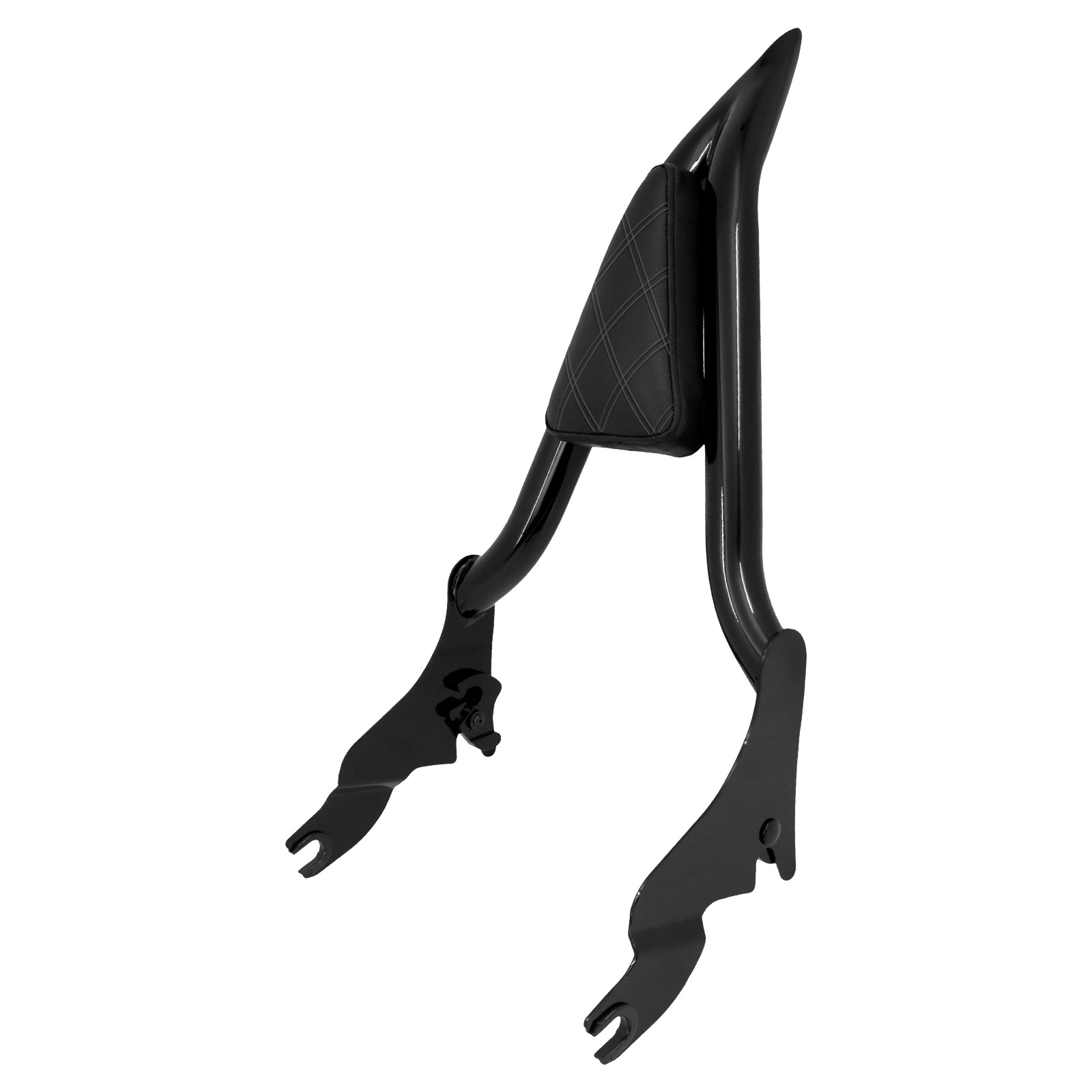 16" Passenger Diamond Backrest Sissy Bar For Harley 09-2025 Touring Street Glide