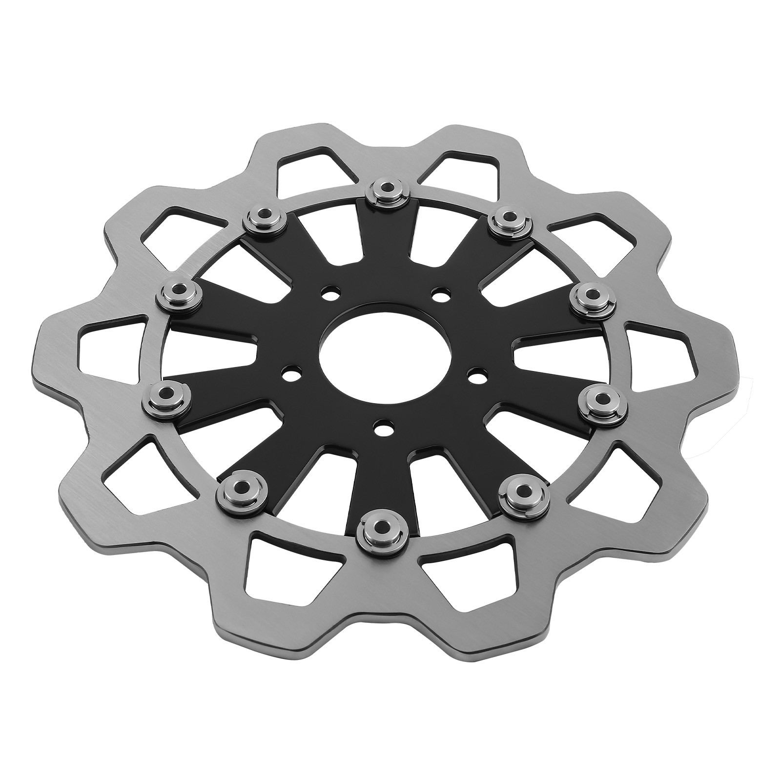 2x 11.8" Floating Front Brake Rotor for Harley-Davidson Touring 2009-2019 Black