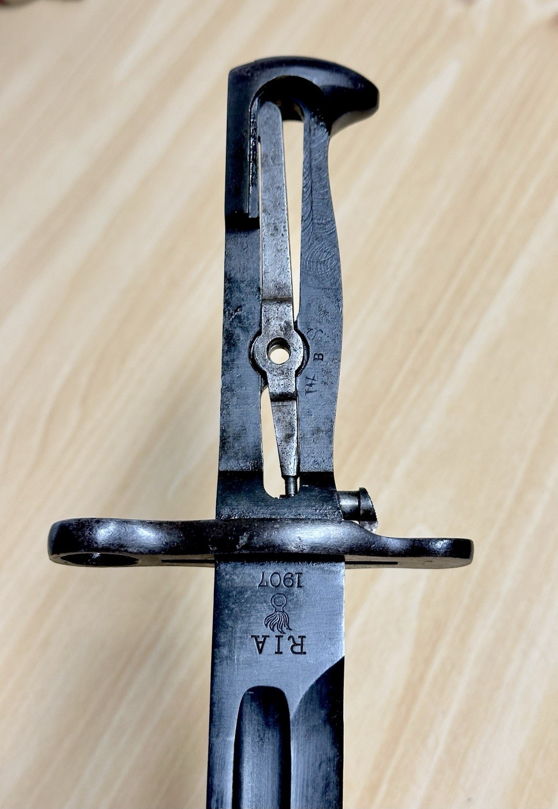 VERY NICE PRE-WWI US M1905 16” BAYONET 1907 ROCK ISLAND ARMORY & US M3 SCABBARD