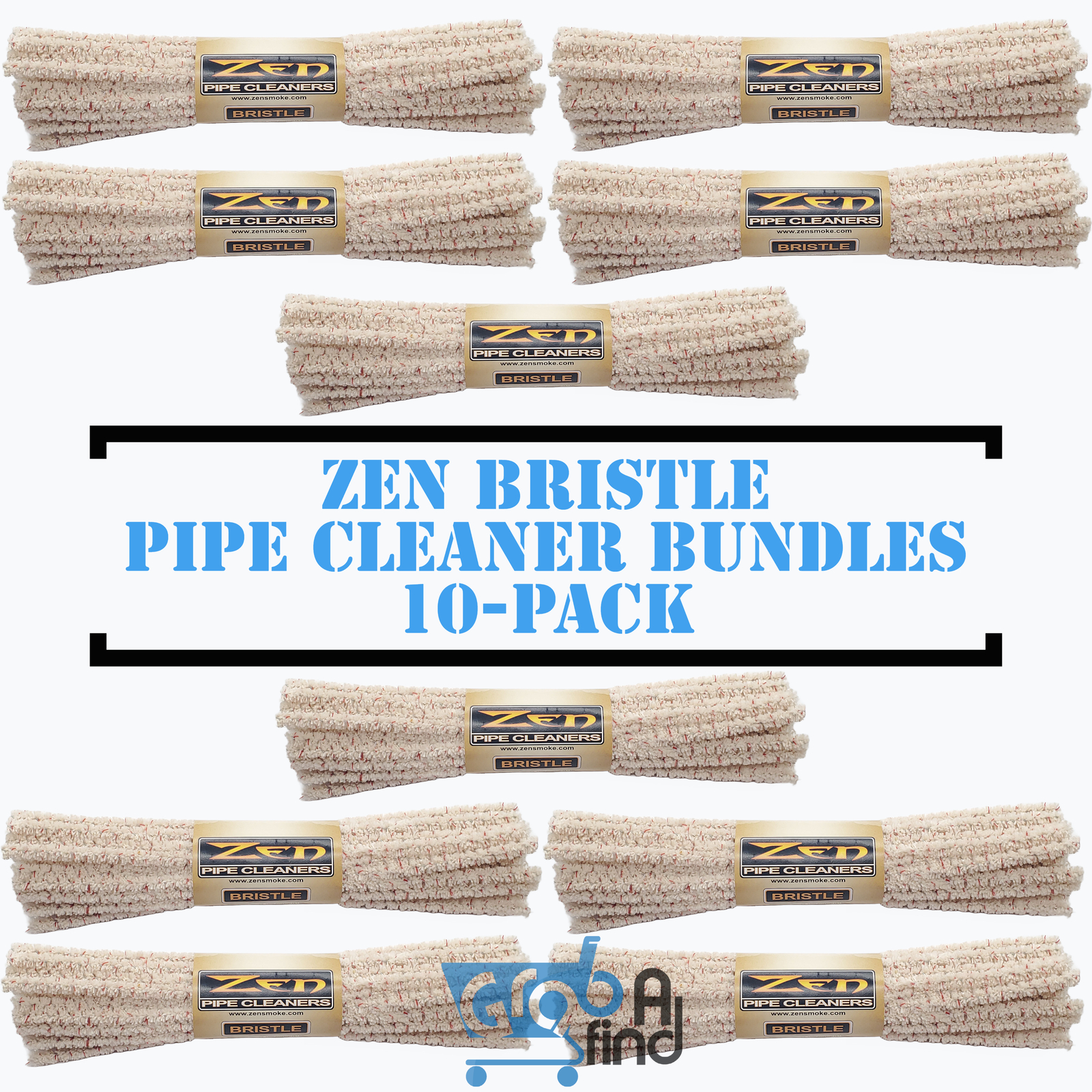 ZEN Bundles Zen Pipe Cleaners Hard Bristle 10-Pack - 44/bundle X10 / 440 count