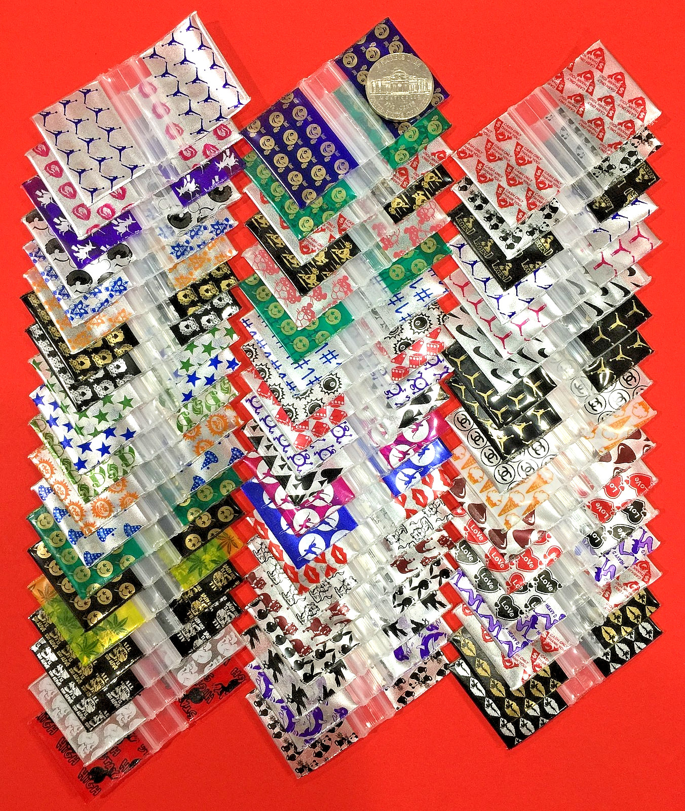 BaggiesSince1987 - 12510-S ZipSeal Bags 50 DESIGN MIX 1000 METALLIC ,👀Details🔽