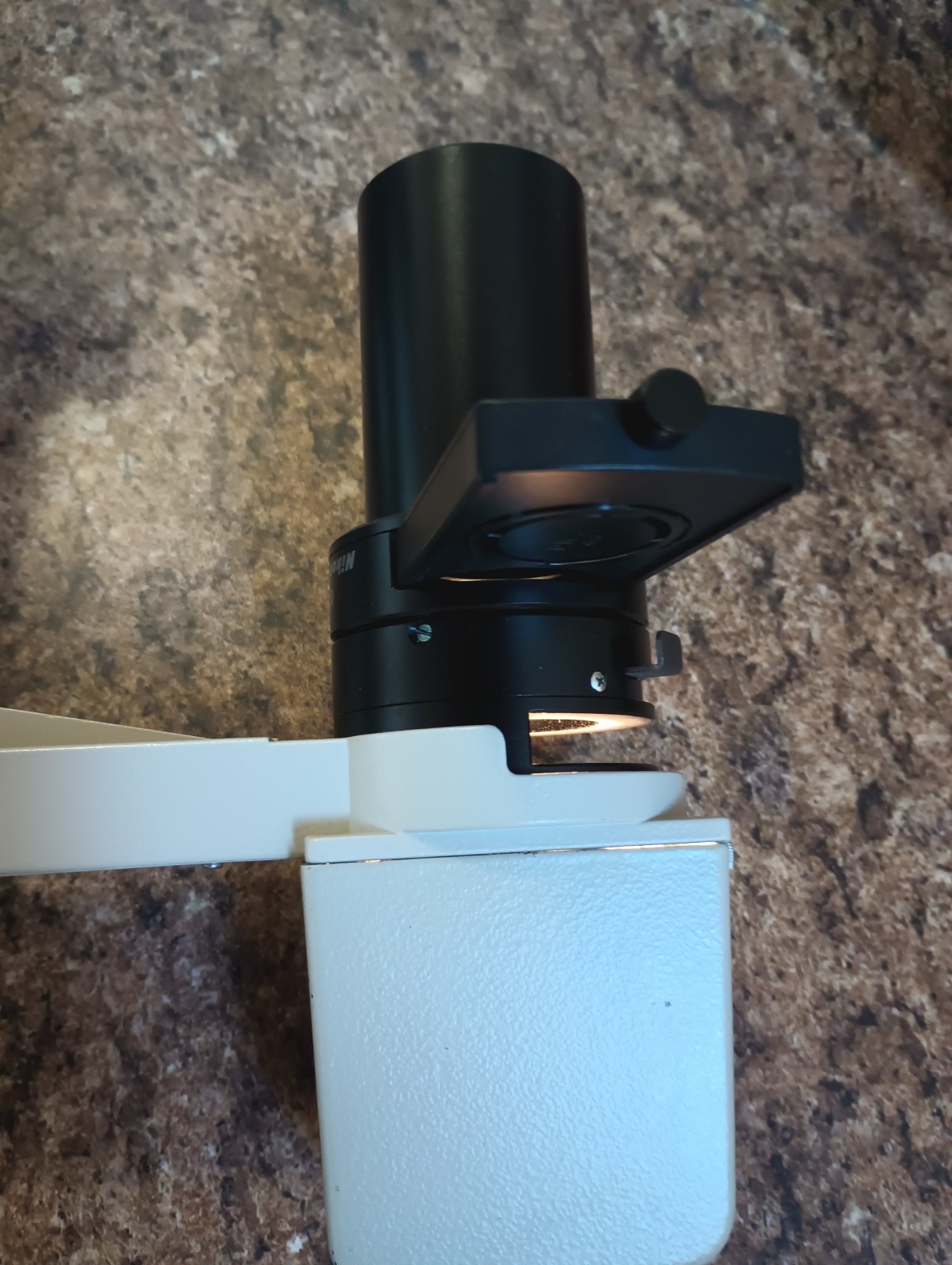 Nikon TMS-F Inverted Microscope, Working But Arm Snapped