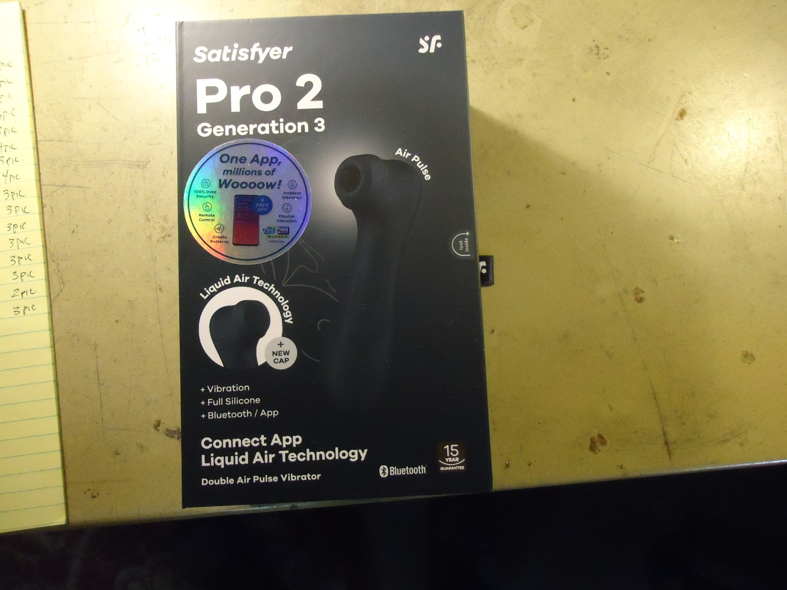 SATISFYER PRO 2 GENERATION 3 RECHARGEABLE CLITORAL LIQUID AIR TECH VIBRATOR APP