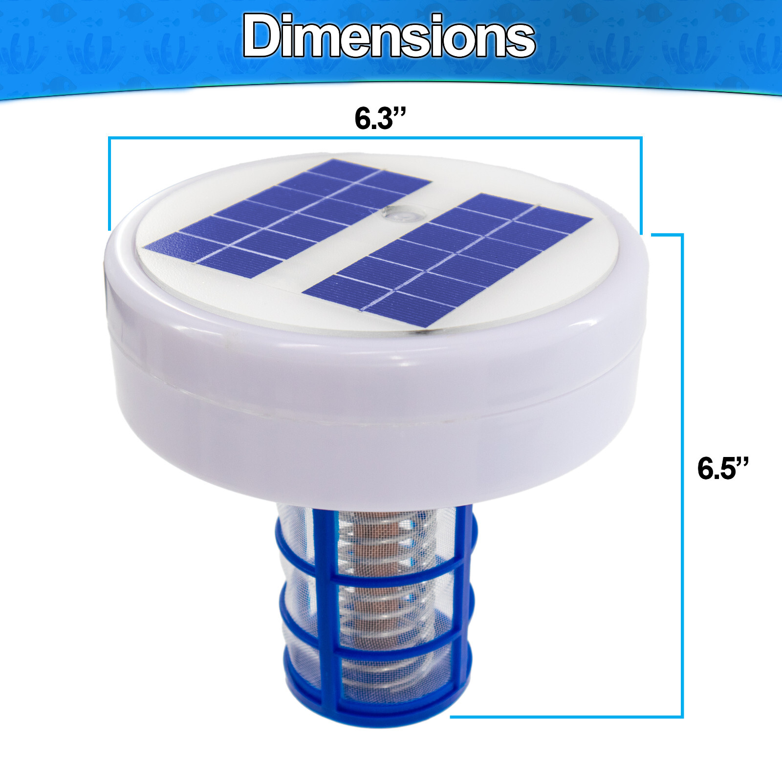 Solar Pool Ionizer w Copper & Steel Anode - Pool Water Cleaner Swimming Pools