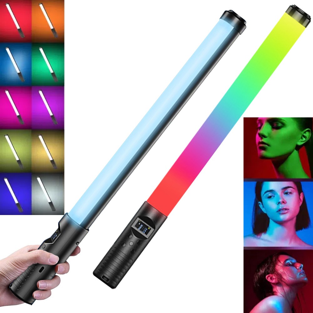 RGB LED Photography Lighting Portable Wand Handheld LED Video Light