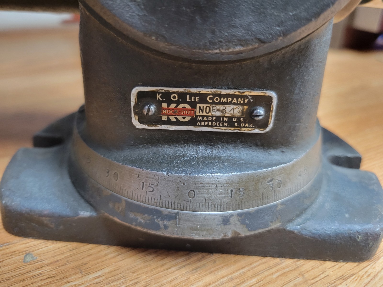 K.O LEE B942B 5C COLLET GRINDING INDEX FIXTURE