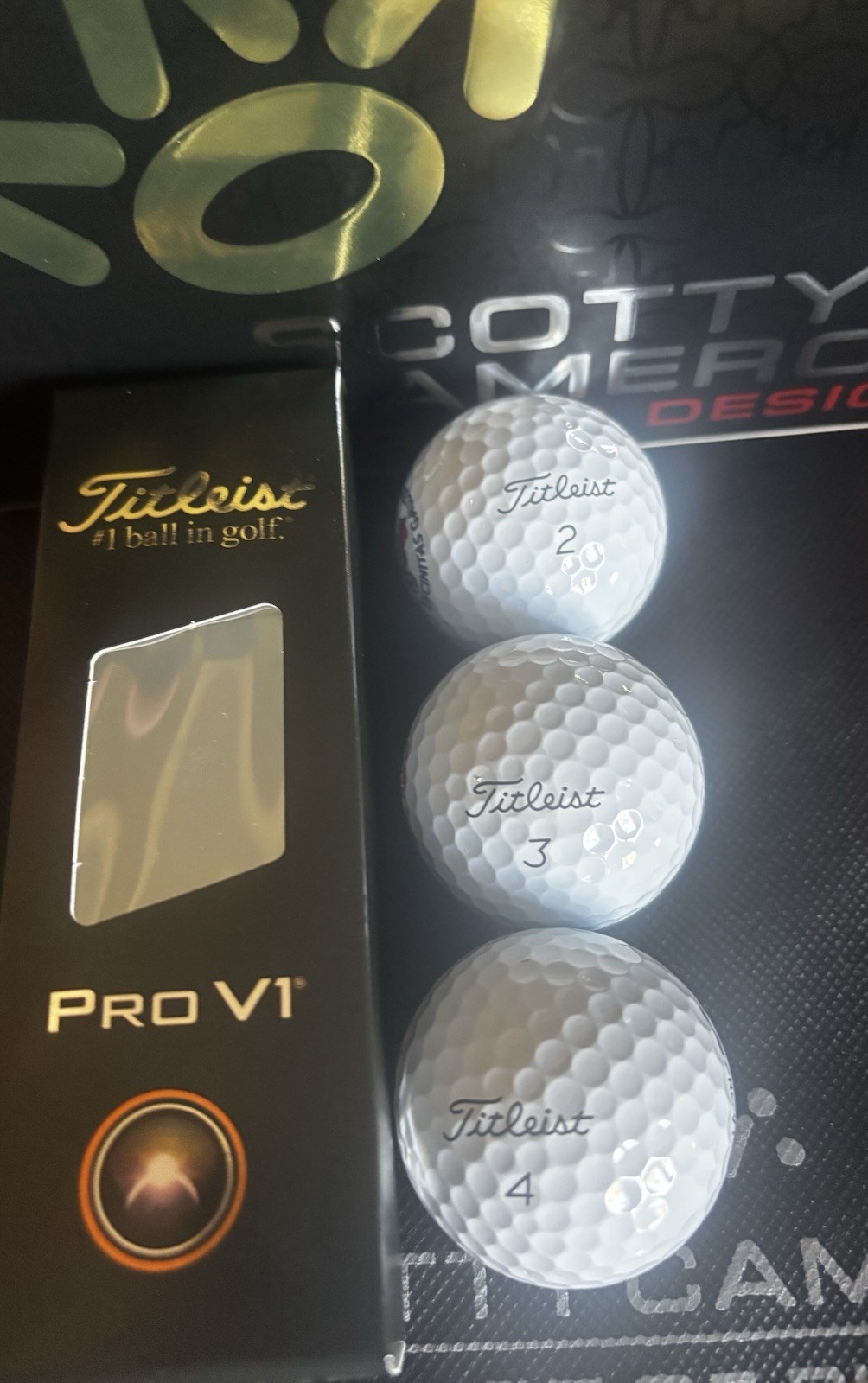 New Scotty Cameron Gallery Golf Balls Set Of 3 So Cal Peace Surf Pro V1 Titleist