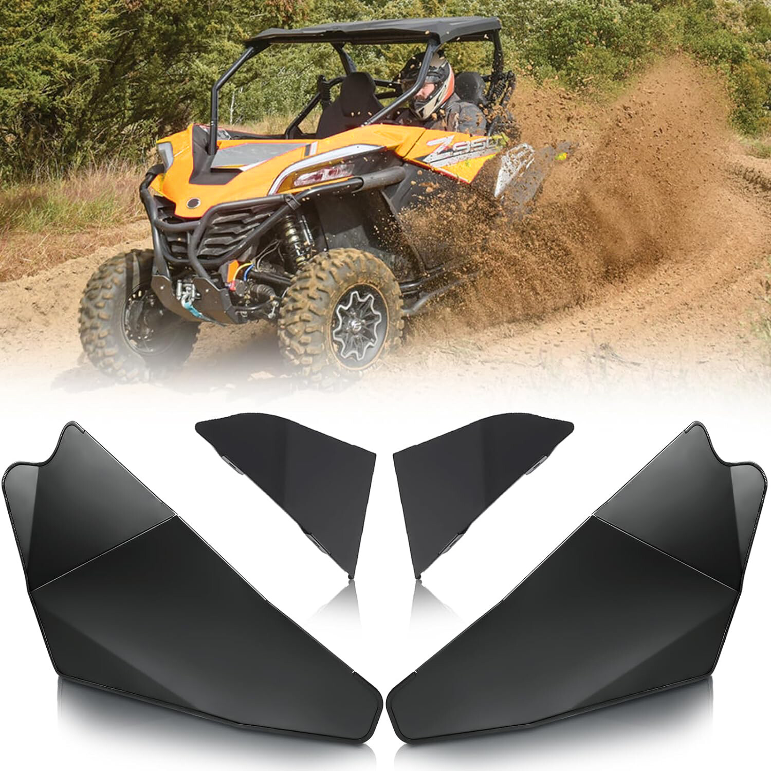 For 2020-2024 CFMOTO ZFORCE 950 Lower Door Half Panel Inserts 2 Doors Aluminum