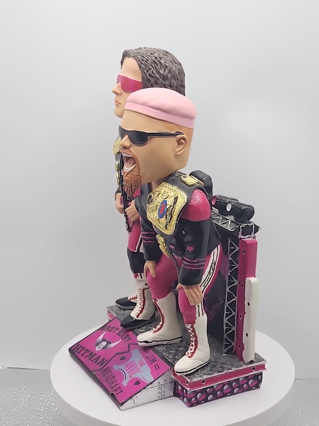 Hart Foundation Bret + Jim Neidhart Bobblehead WWE WWF WCE AEW Wrestling FOCO