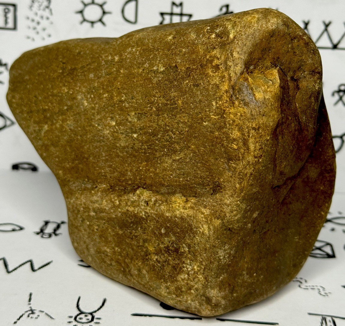 Native American Indian Authentic Artifact Stone Carved Effigy, 2 lb 13 oz • VA