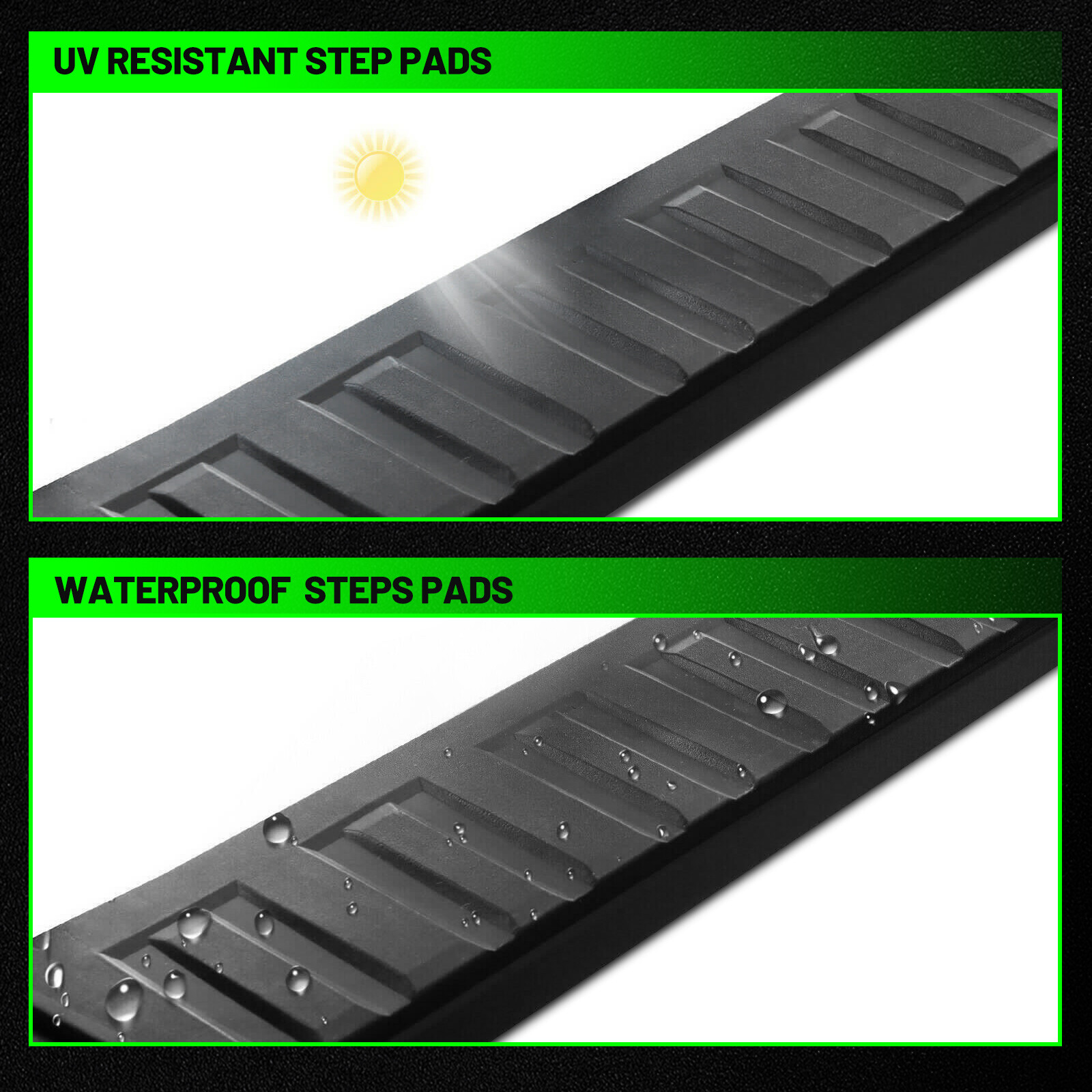 FIT 19-25 Ford Ranger super crew cab 6 inch Nerf Bar Running Boards Pickup BLK H