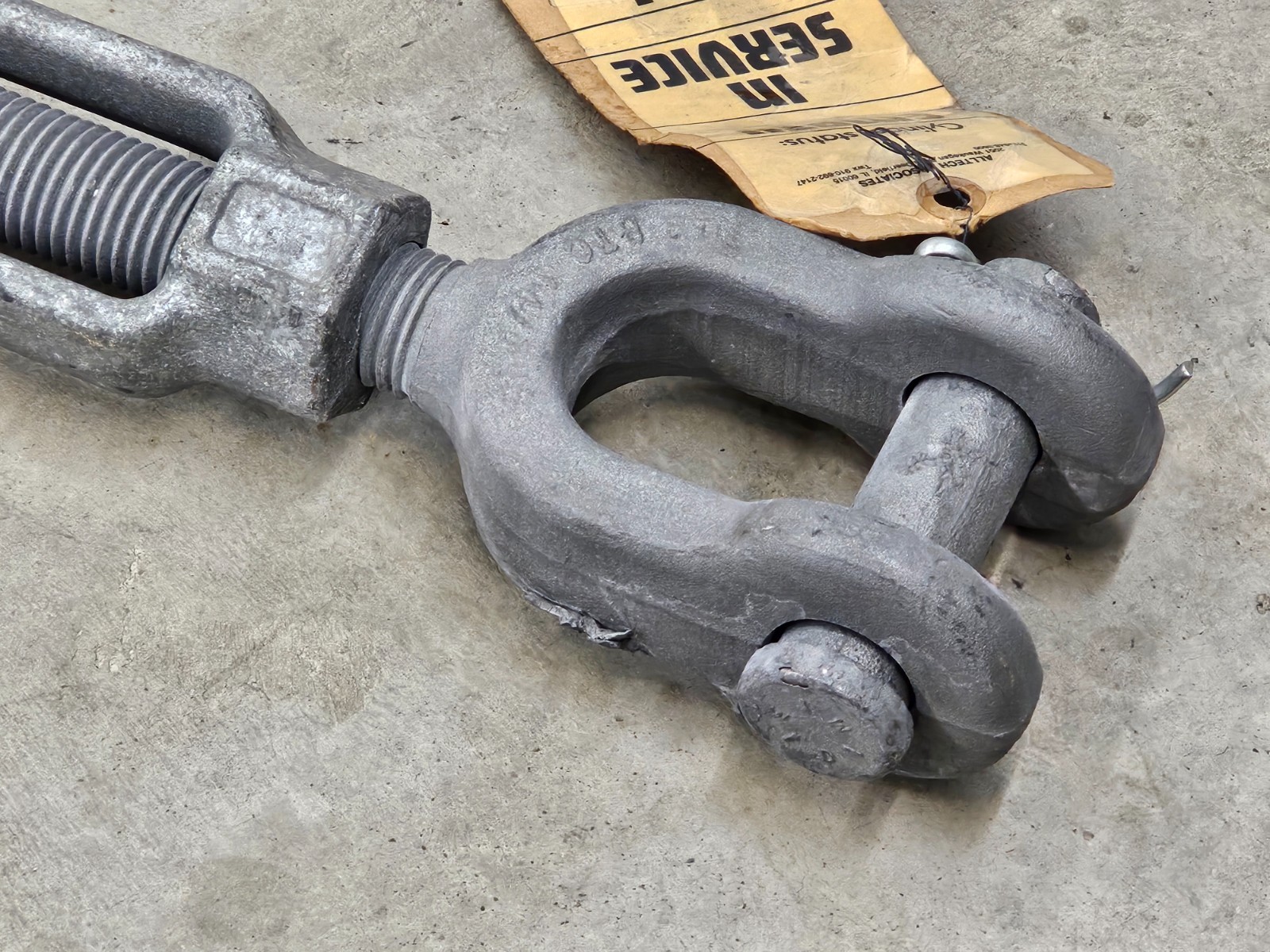 BTC Turnbuckle Jaw Chain Rigging Tension Slack Tightening 1-1/4" 1.25 24-36"