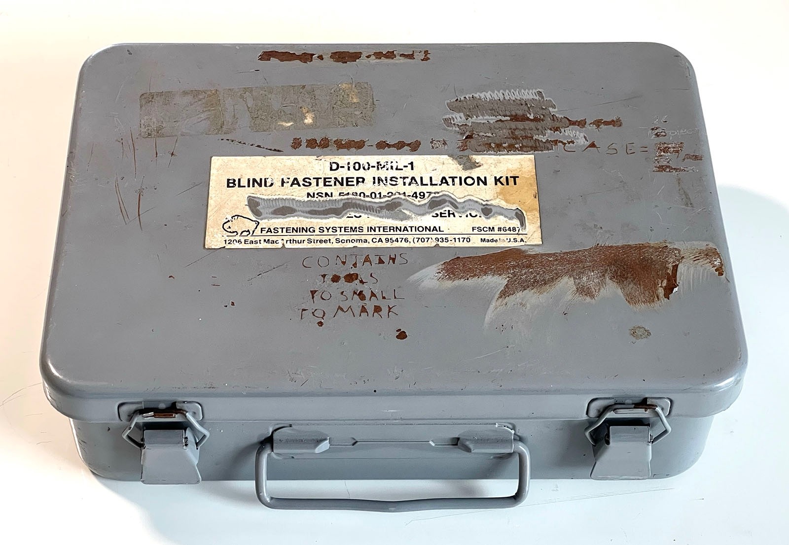 FSI D-100-MIL-1 Hydraulic Blind Rivet Gun Riveter Fastener CherryMAX NOT WORKING