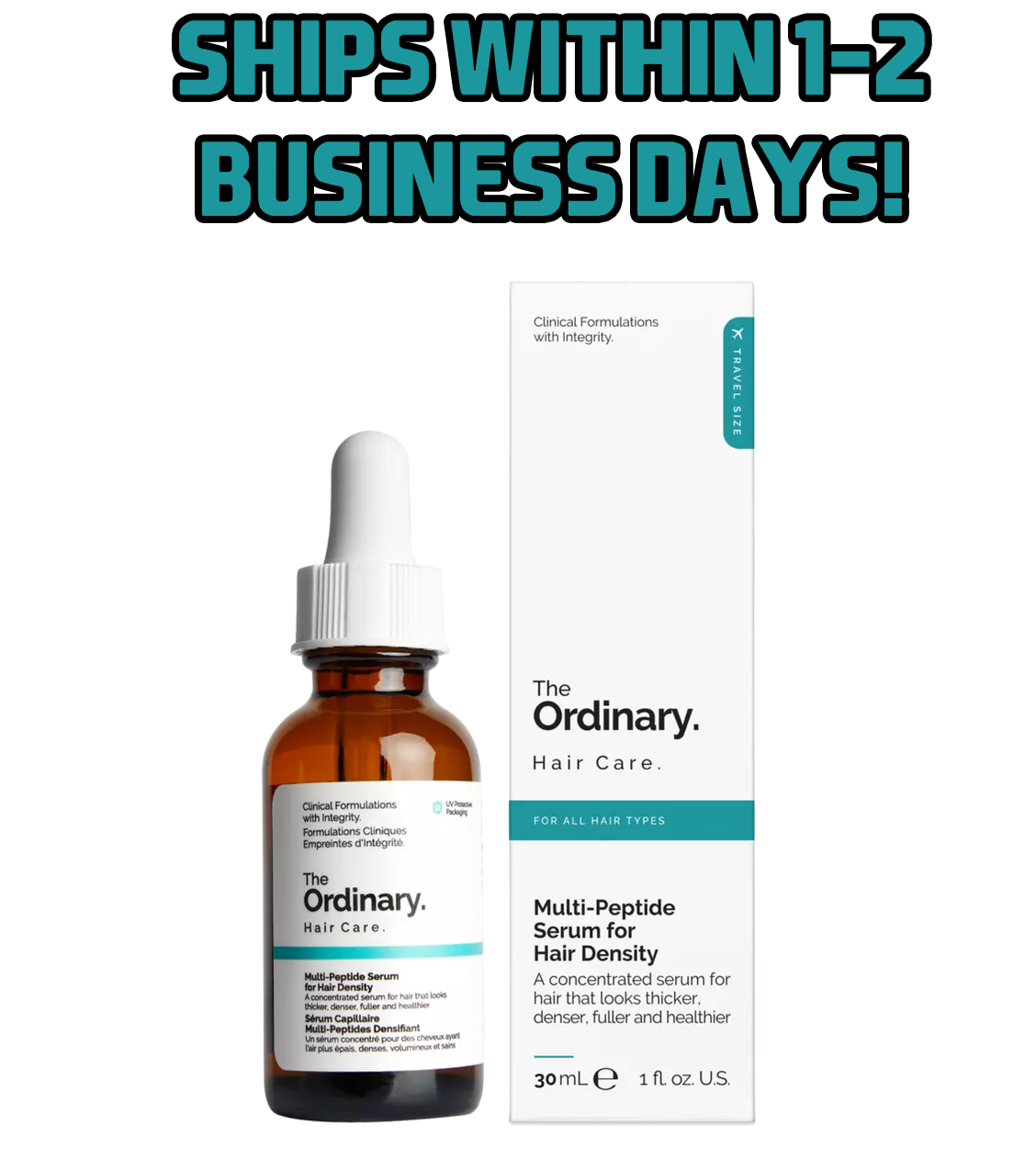 The Ordinary Multi-Peptide Hair Serum For Hair Density 60ml New in Box!