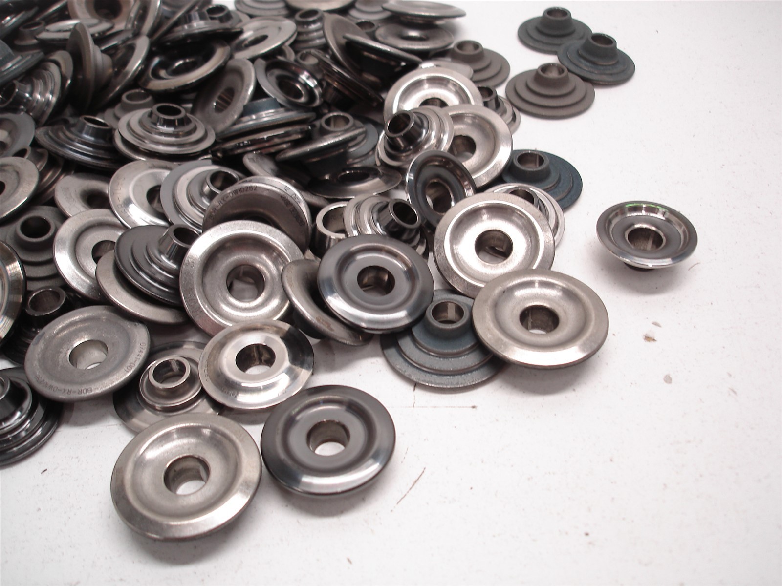 BULK 170 pcs NASCAR TITANIUM VALVE SPRING RETAINERS MINI TOP LOCK DEL WEST ASST