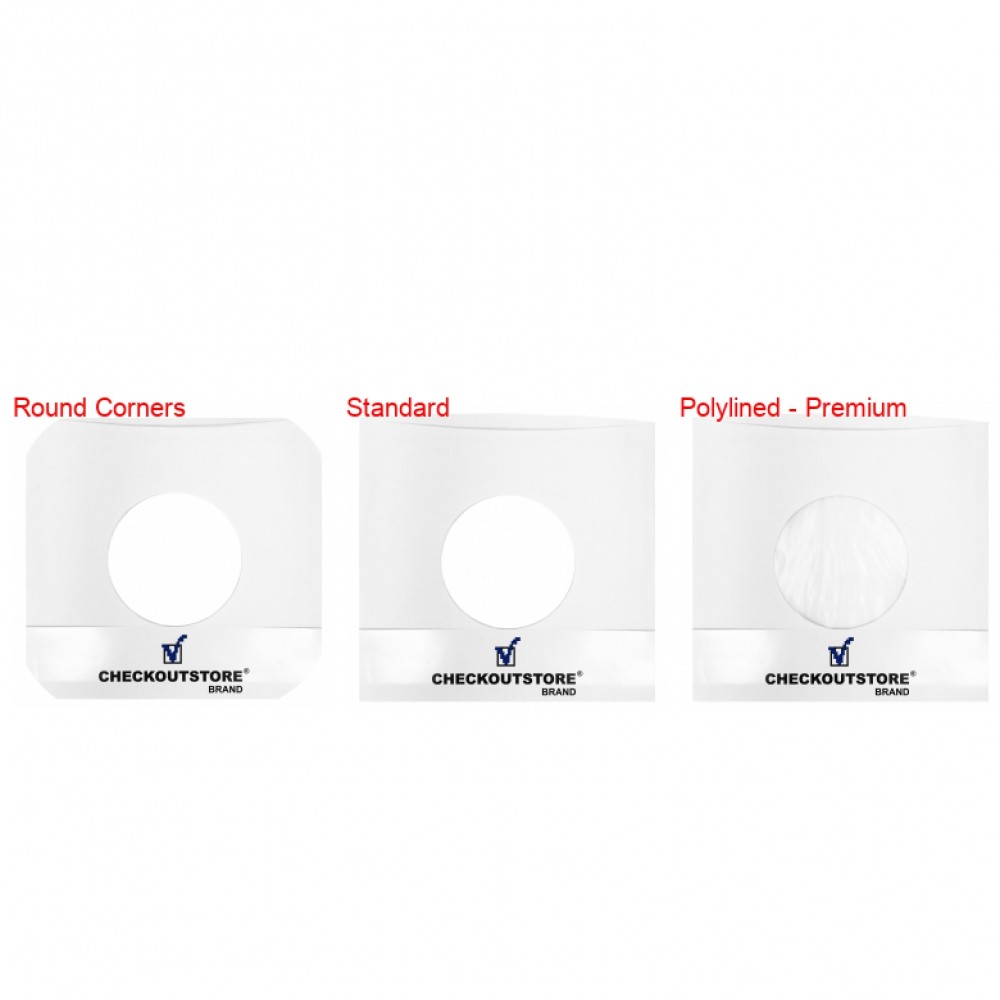 Paper Record With Hole for 7" Vinyl 45 RPM (Inner Sleeves) Lot