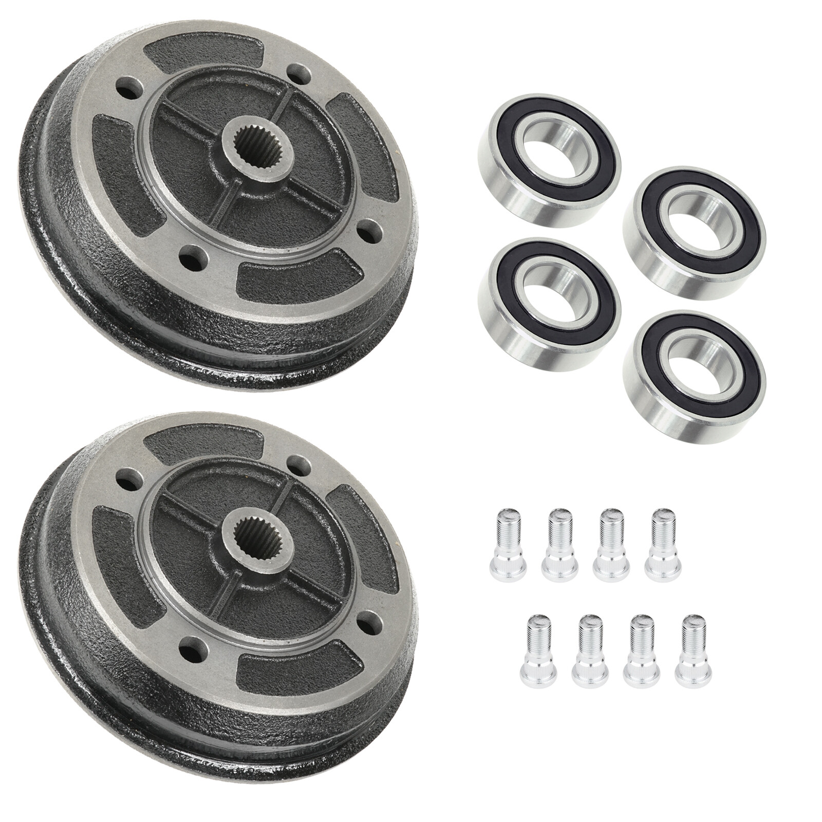 2 Front Brake Drum Hub Bearing Bolt For Kawasaki Mule 2510 KAF950A Diesel 00-01