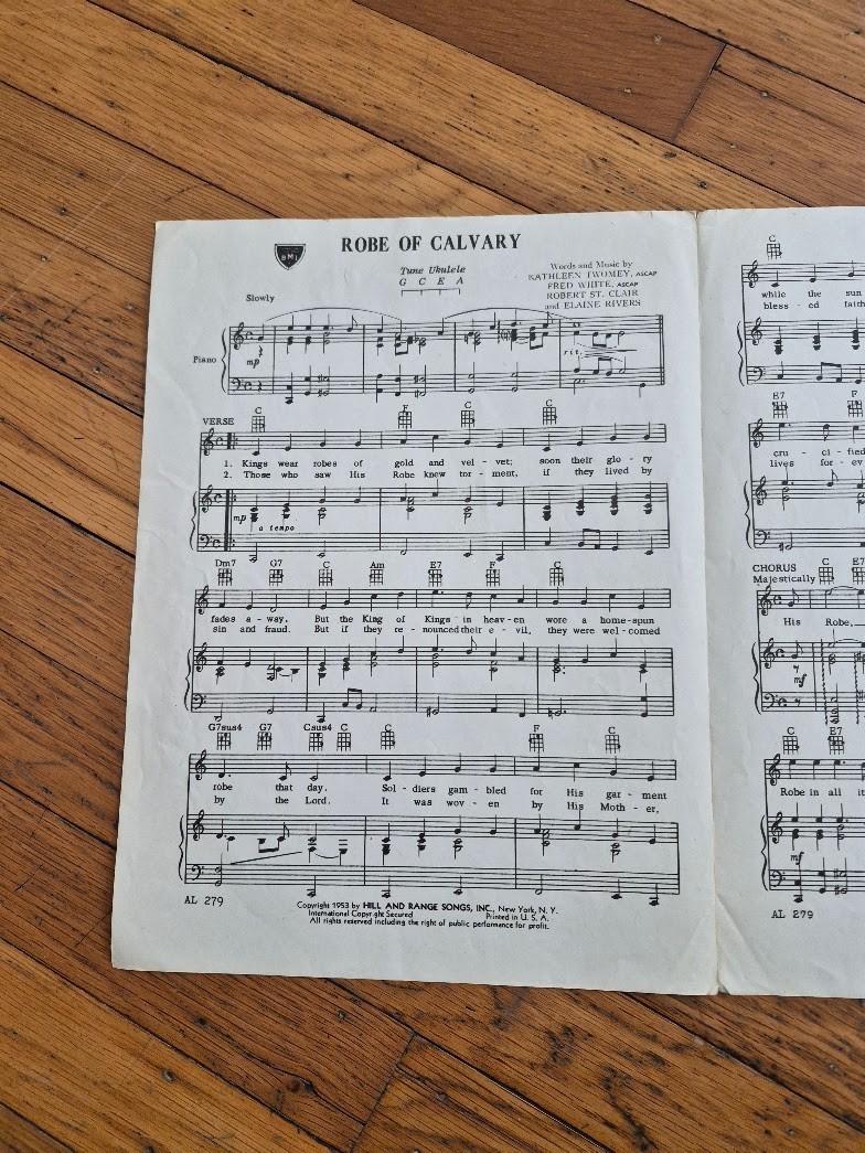VTG Religious Spiritual Church Sheet Music