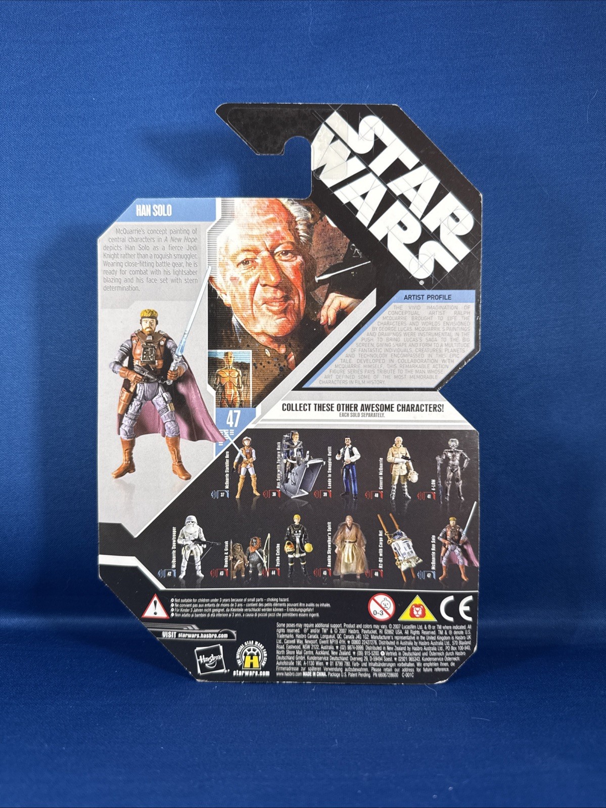 Hasbro 2007 Star Wars McQuarrie Concept Han Solo 30Th Anniversary Coin Figure 47