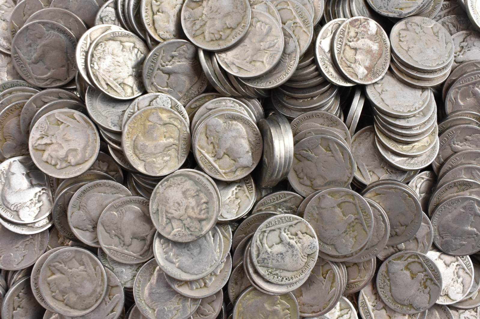 Roll 40 Mostly 1930's Some 1920's Full Date Buffalo Nickels