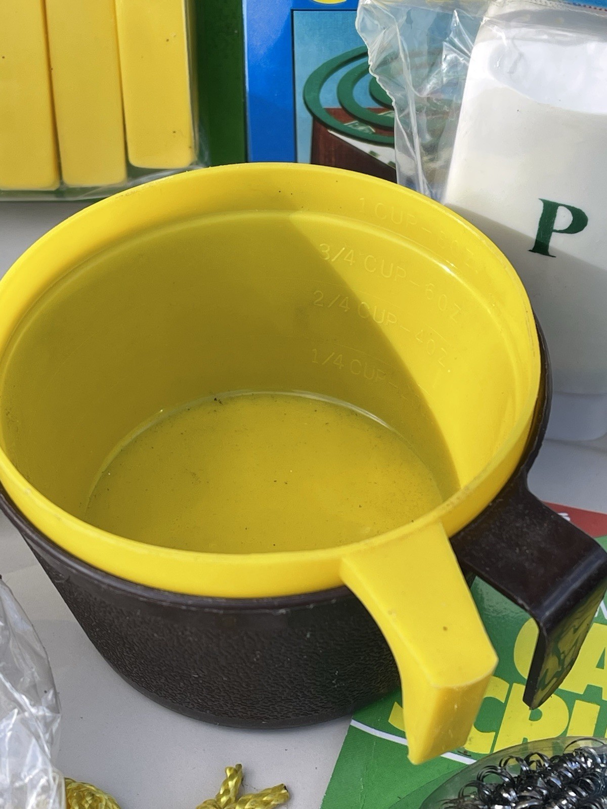 VTG Metal Chuck Box Camping Kitchen Storage Trunk w/ Contents Brown