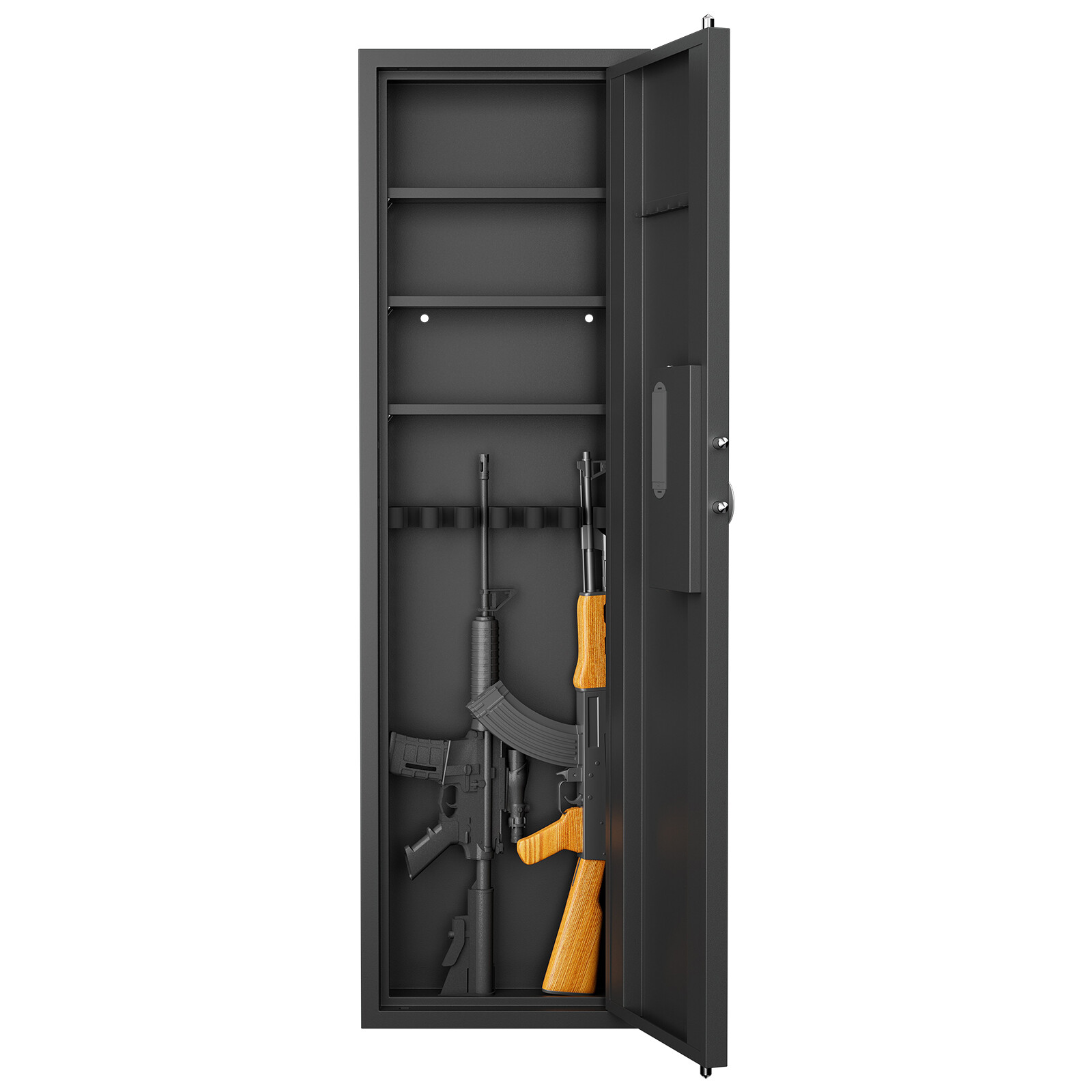 53" Passwod Touch Panel In-Wall Safe,Hidden Wall Gun Safe for Rifles, Gun