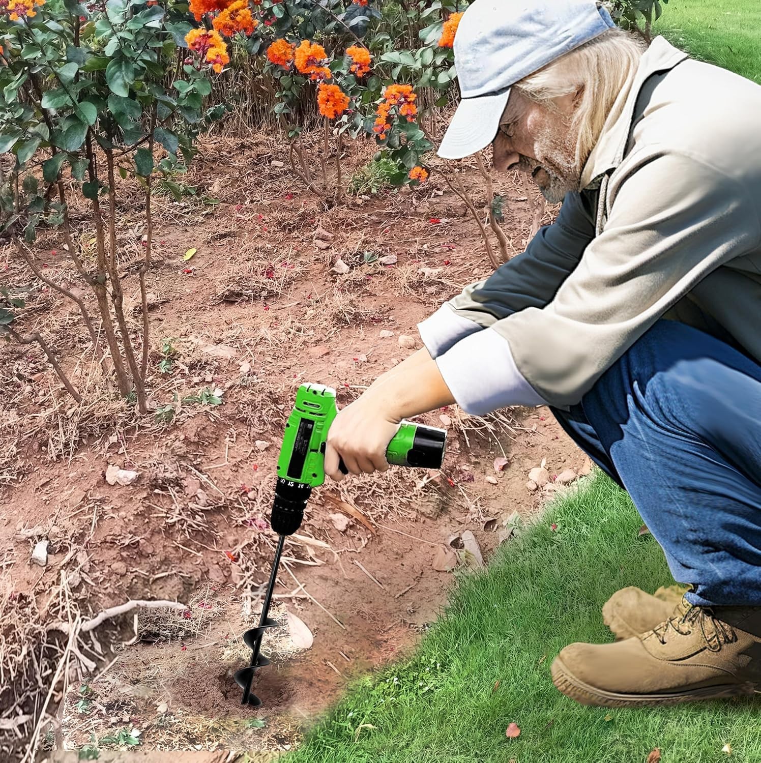 1.6 x 16.5 Plant Auger Drill Bit for Planting, New, Free Shipping