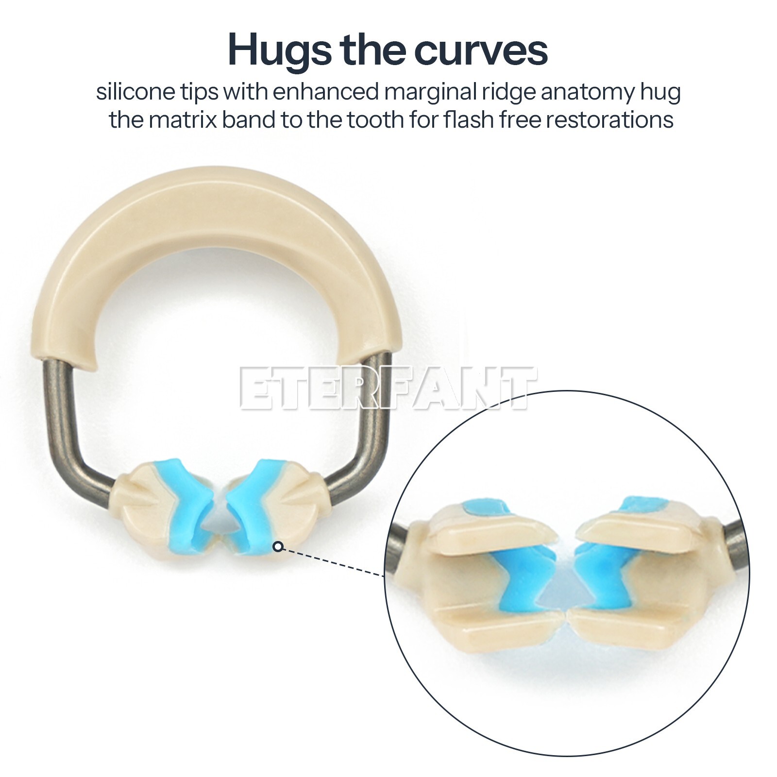 Dental Autoclavable Matrix Bands Rings Matrices Clip Clamp Titanium Fit Garrison