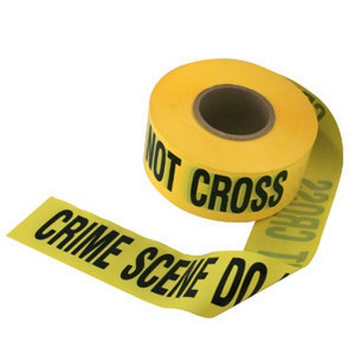 CRIME SCENE tape - police cop fbi cia csi firefighter