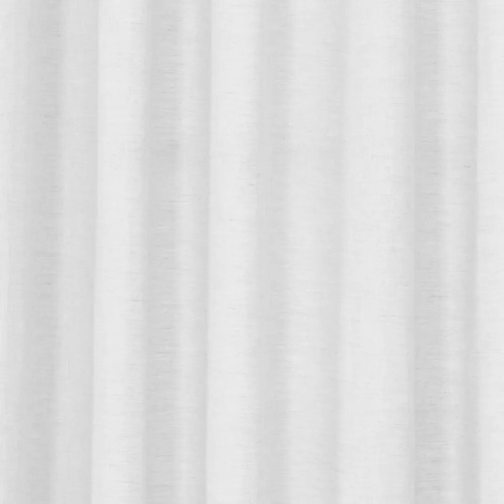 Threshold Light Filtering 100% Linen Single White Curtain Panel 54" x 95"