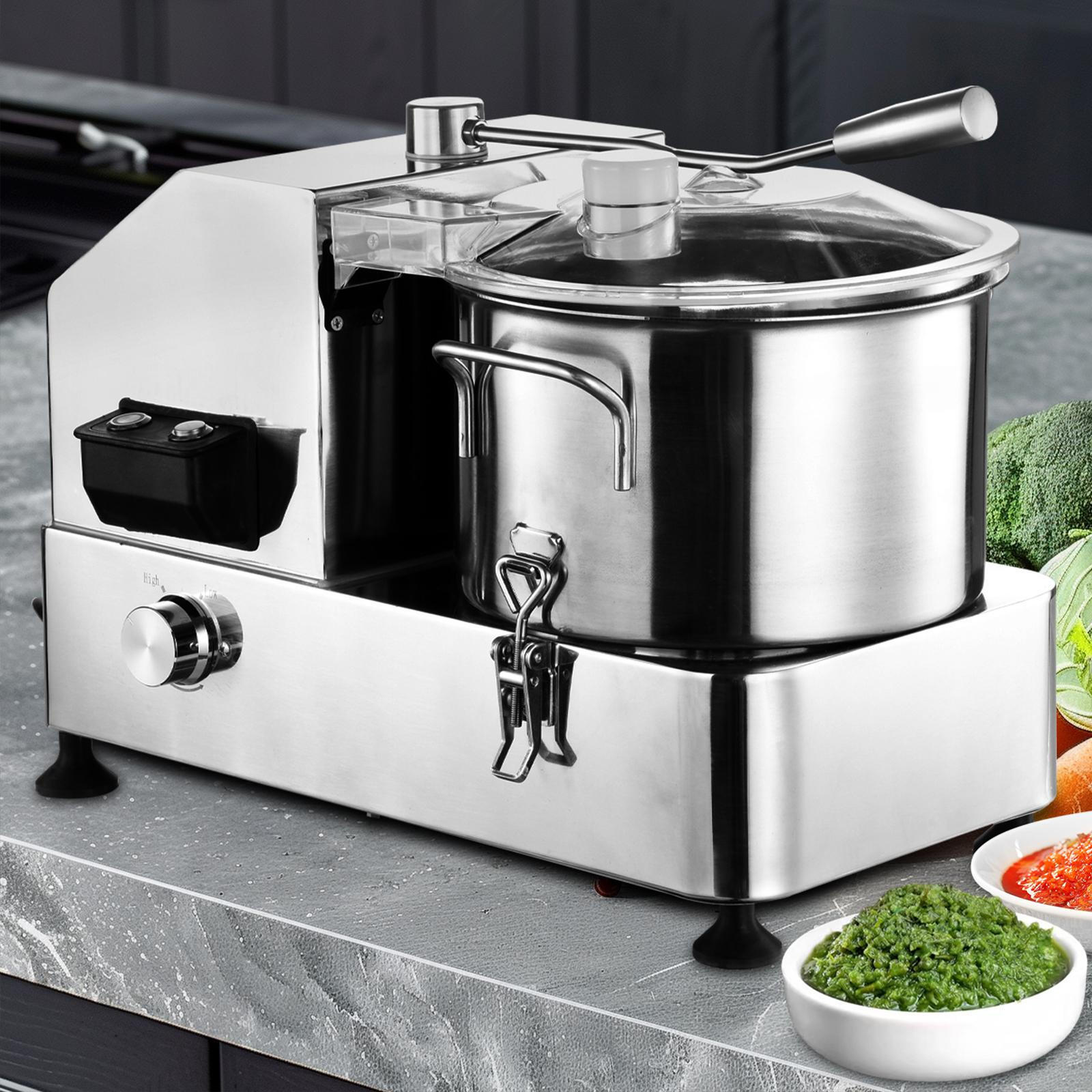 1500W Commercial Food Processor Stainless Steel Electric Vegetable Meat Chopper-