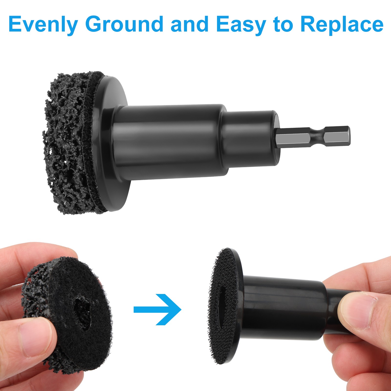 12x Wheel Stud Cleaner Hub Resurfacing Car Rust Remover Brake Disc Grinding Tool