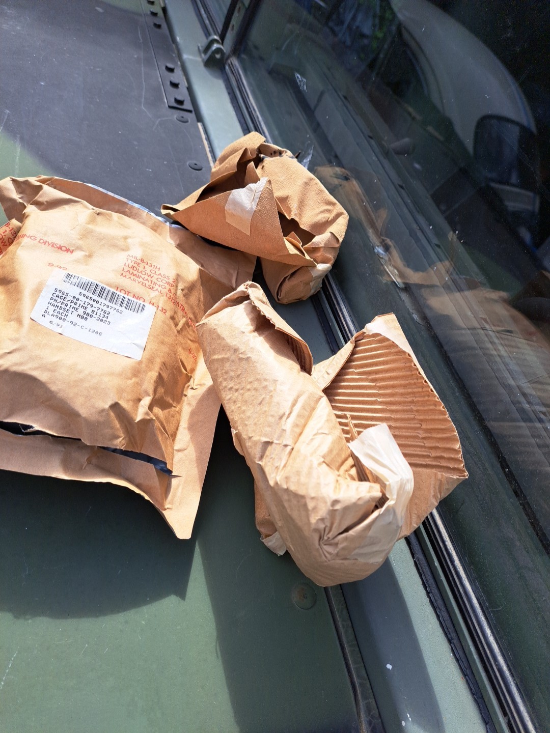 NOS Vintage M80/U Dynamic Radio Microphone Handset ARMY NAVY Old Style Plug M80