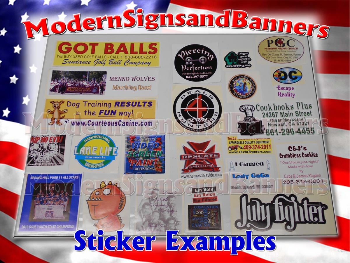 35 4x4 Custom Printed Full Color Outdoor Vinyl Car Bumper Sticker Decal Die Cut