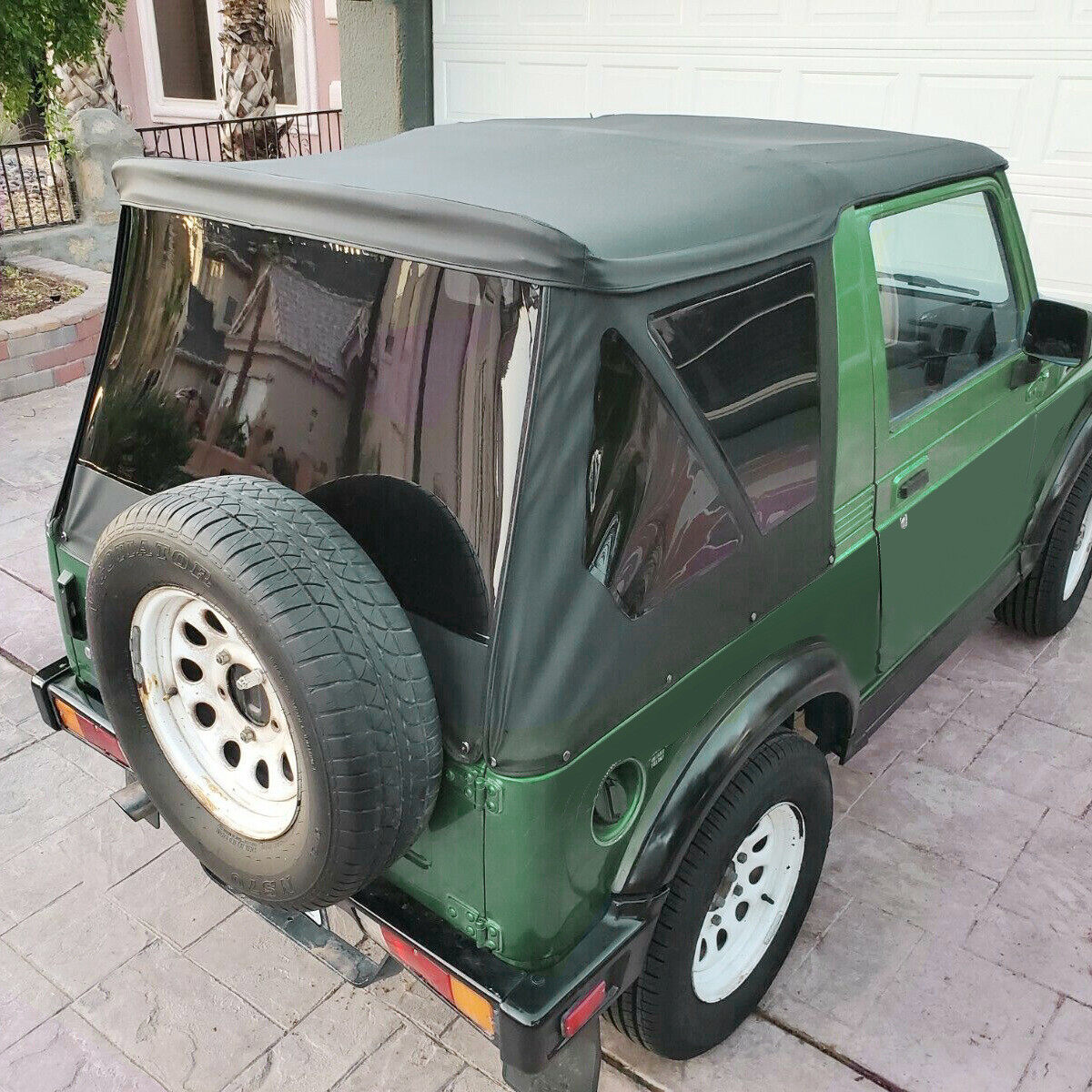 For 1986 - 1994 Suzuki Samurai Replacement Soft Top with Zip Out Tinted Windows