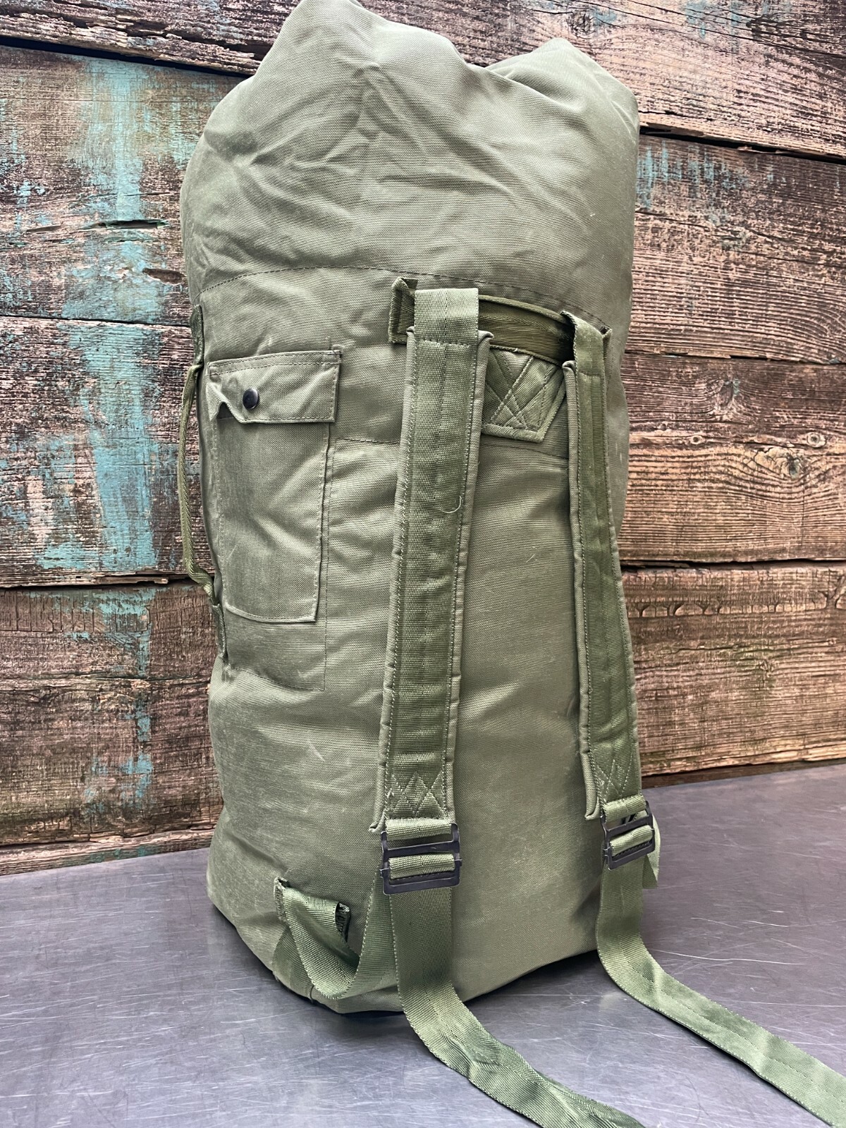 -NEW- US Military Army Duffle Duffel Bag, OD Green, HD Nylon, Top Load