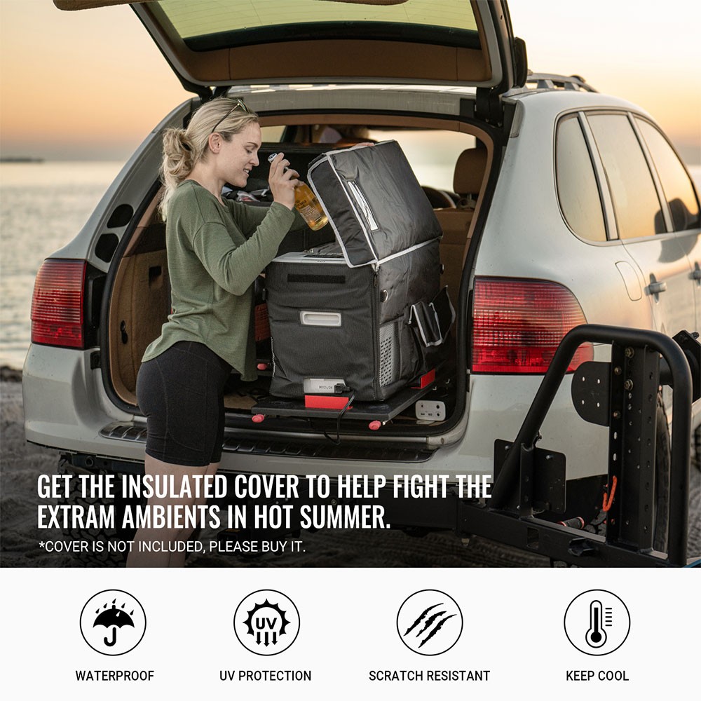 BougeRV 30QT (28L) Car Refrigerator Compressor Cooling 12/24V DC 110-240V AC