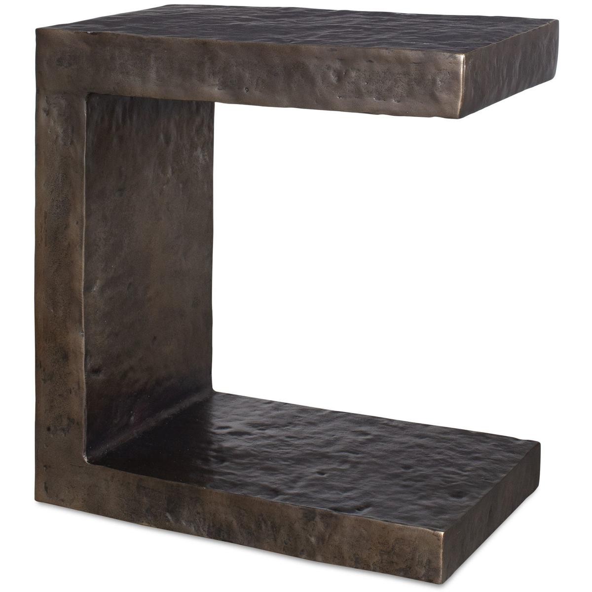 Uttermost 50213 Obra 22 X 20 inch Dark Bronze Outdoor Side Table