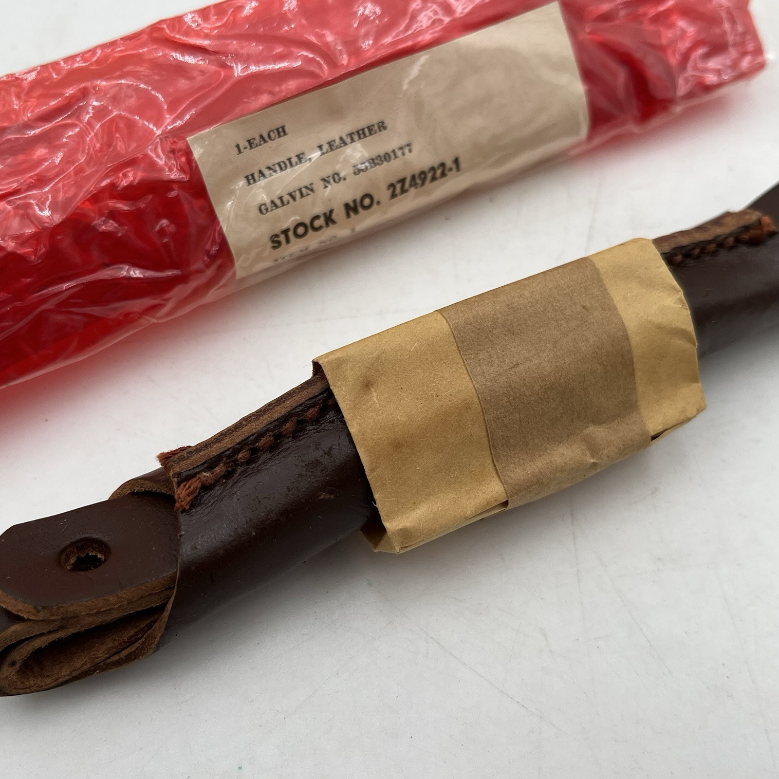 Machinist Tool Chest Box REPLACEMENT LEATHER HANDLE Antique VTG NOS 1945 WW2 New