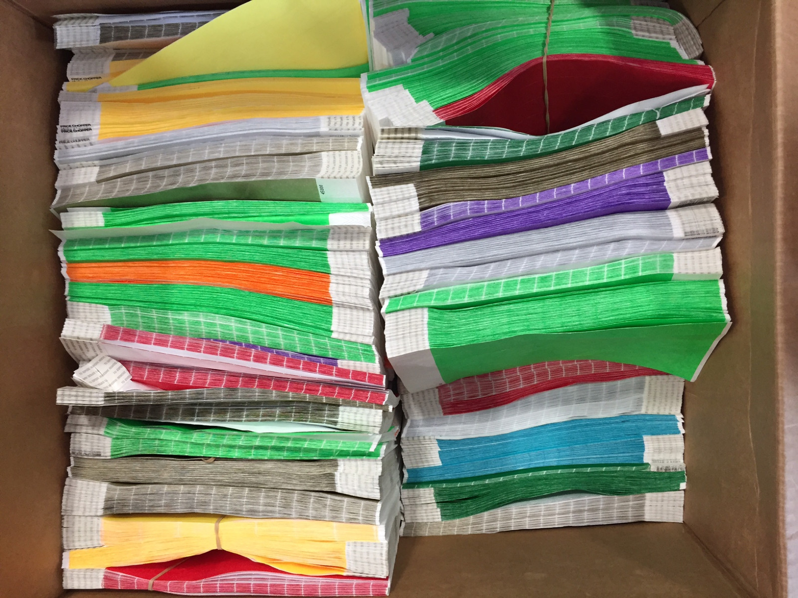 10,000 MIXED SOLID COLOR Tyvek Wristbands Security pulseras bracelets brazaletes